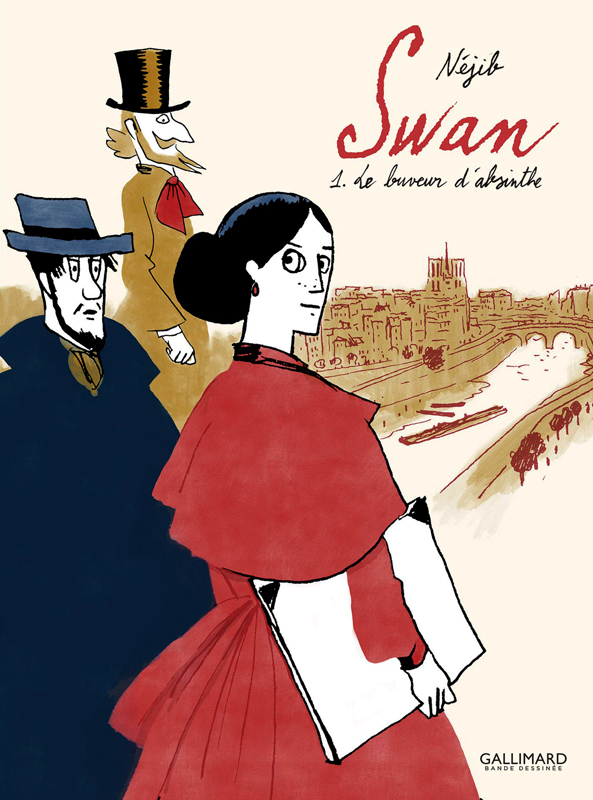  Swan T1 : Le buveur d'absinthe (0), bd chez Gallimard de Belhadj Kacem 