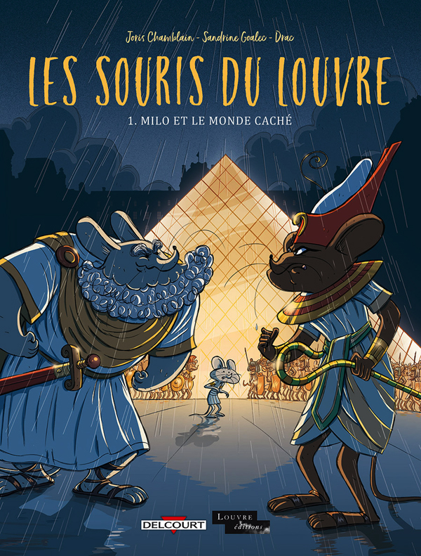 Les Souris du Louvre T1 : Milo et le monde caché (0), bd chez Delcourt de Chamblain, Goalec, Drac