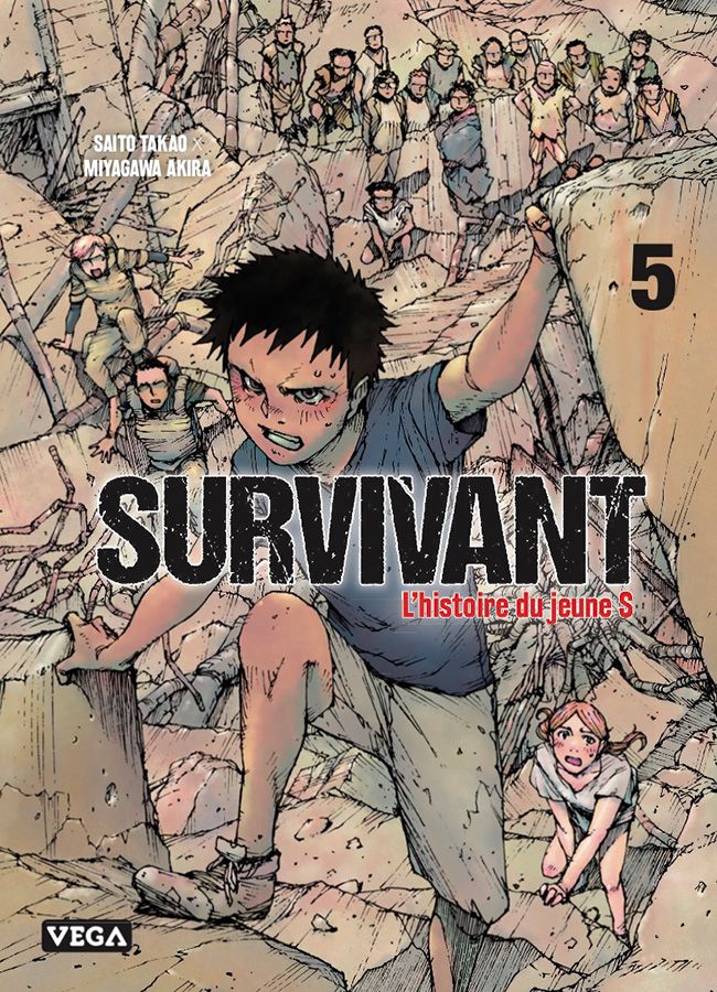  Survivant - l’histoire du jeune S T5, manga chez Vega de Saïto, Miyagawa