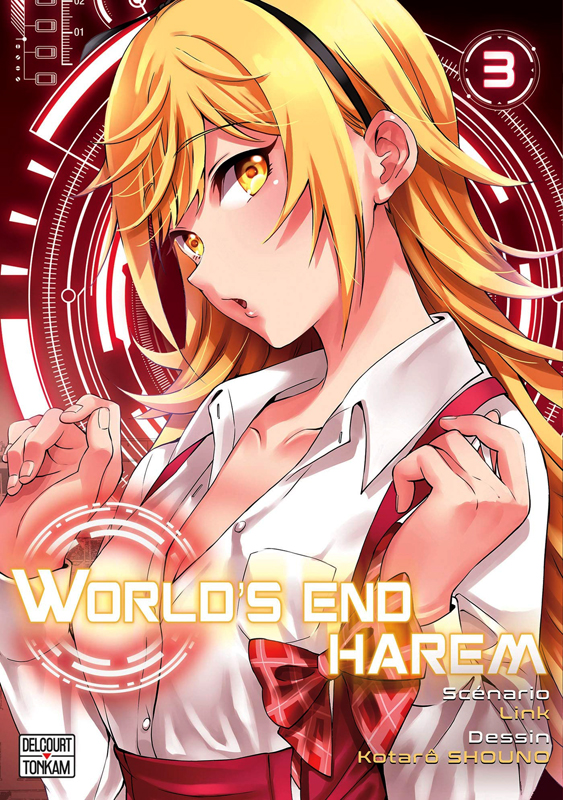  World’s end harem T3, manga chez Delcourt Tonkam de Link, Shôno