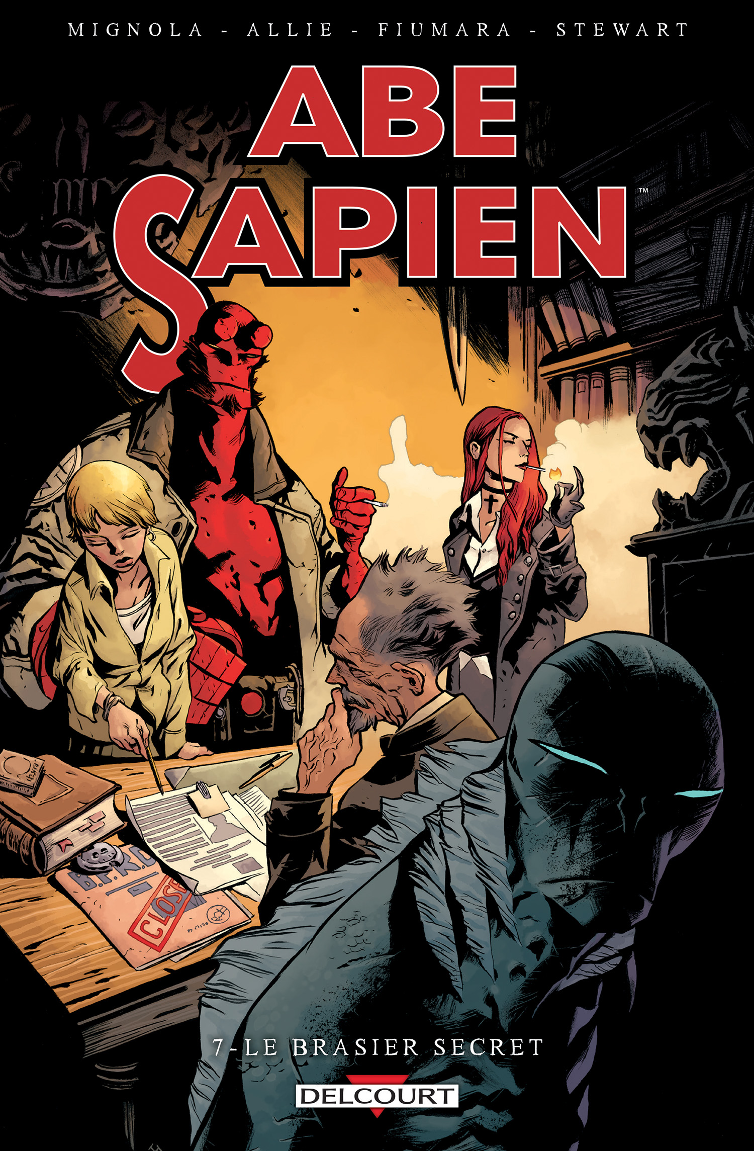  Abe Sapien T7 : Le brasier secret (0), comics chez Delcourt de Allie, Mignola, Fiumara, Fiumara, Stewart