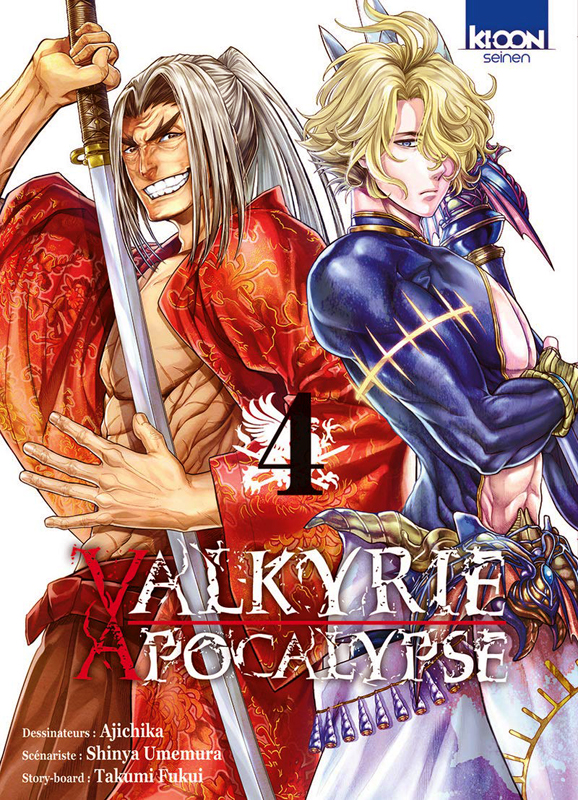  Valkyrie apocalypse T4, manga chez Ki-oon de Umemura, Ajichika