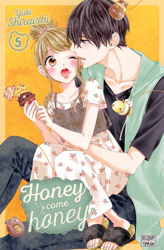  Honey come honey T5, manga chez Delcourt Tonkam de Shiraishi