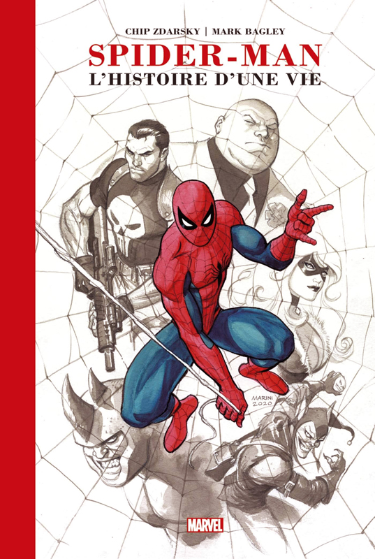 Spider-Man l'histoire d'une vie , comics chez Panini Comics de Zdarsky, Bagley, d' Armata, Marini
