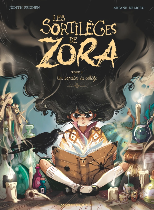 Les Sortilèges de Zora : Une sorcière au collège (0), bd chez Vents d'Ouest de Peignen, Delrieu