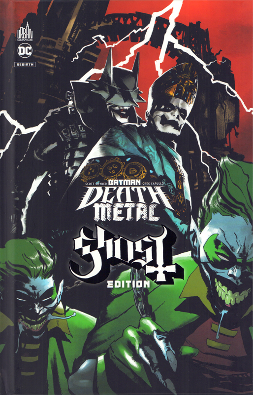  Batman Death Metal T2 : Couverture Ghost -  Edition limitée (0), comics chez Urban Comics de Snyder, Capullo, FCO Plascencia, Dell'edera