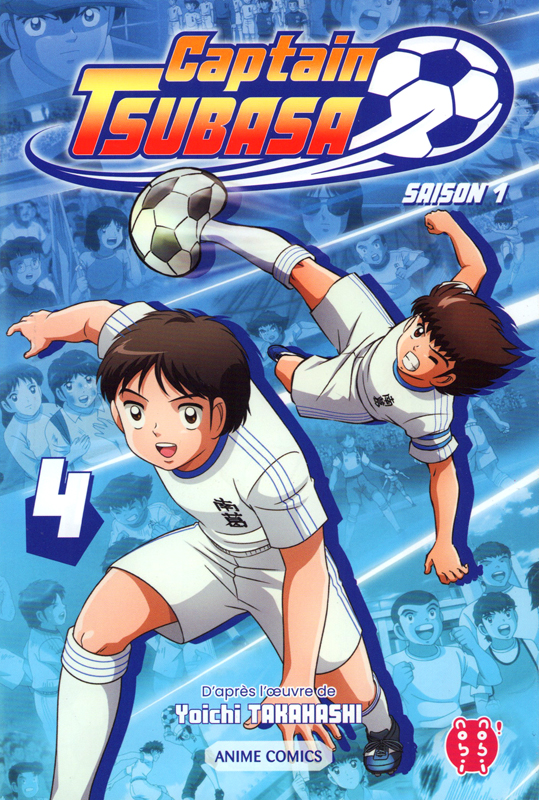  Captain Tsubasa Anime comics – Saison 1, T4, manga chez Nobi Nobi! de Takahashi, DAVID Production