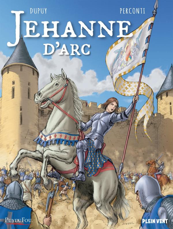 Jehanne d'Arc, bd chez Plein vent de Dupuy, Perconti, Rizzu