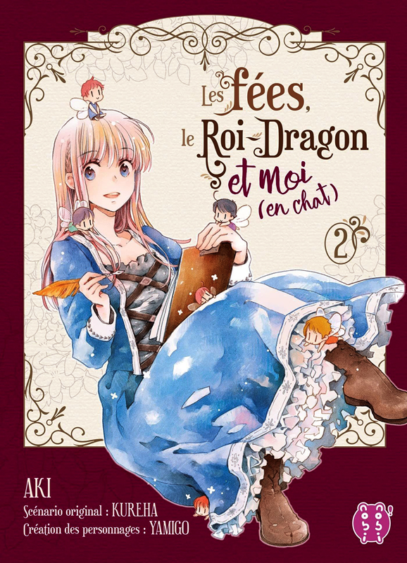 Les fées, le roi-dragon et moi (en chat) T2, manga chez Nobi Nobi! de Kureha, Aki