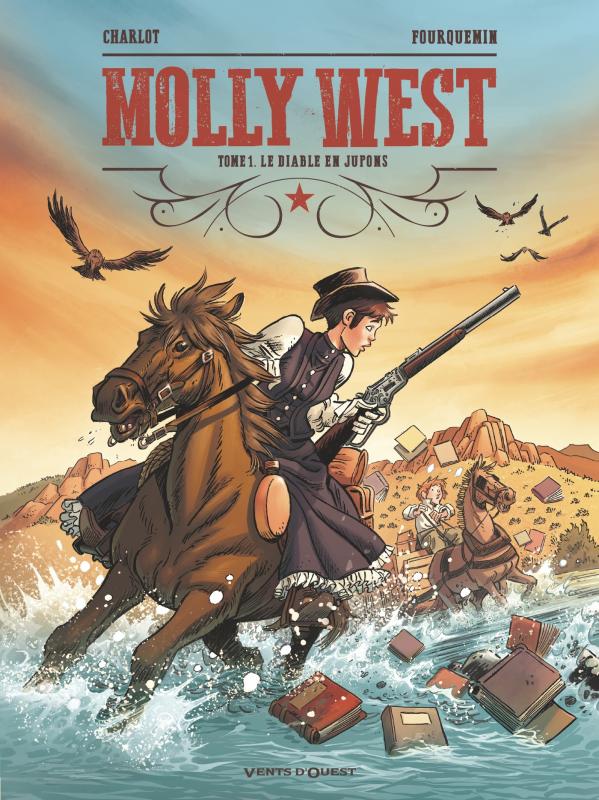  Molly west T1 : Le Diable en jupons (0), bd chez Glénat de Charlot, Fourquemin, Zeppegno