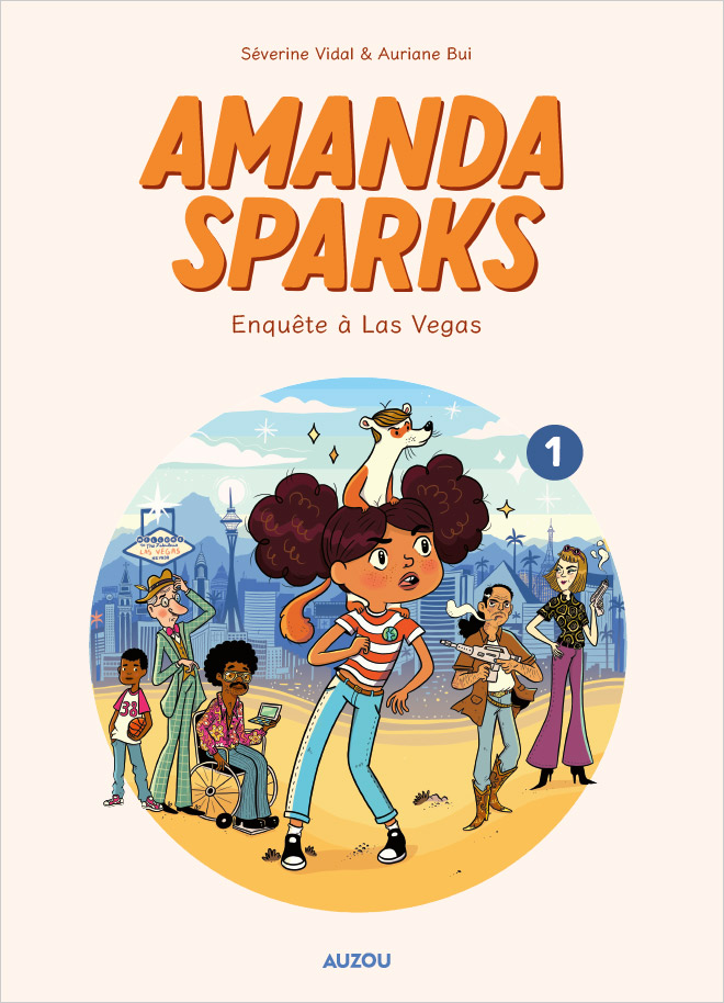  Amanda Sparks T1 : Enquête à Las Vegas (0), bd chez Auzou de Vidal, Bui, Cal