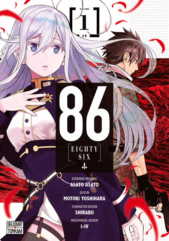  86, eighty six T1, manga chez Delcourt Tonkam de Asato, Yoshihara
