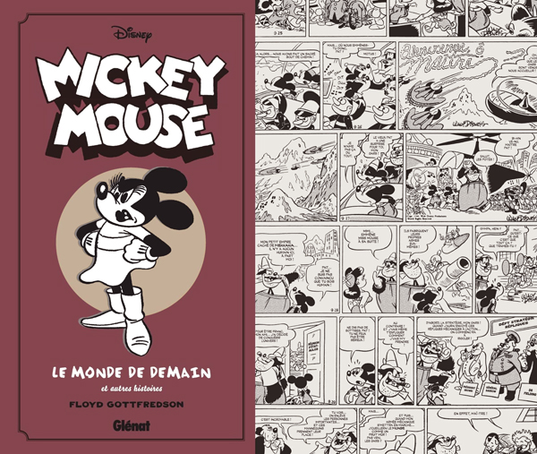  Mickey Mouse par Floyd Gottfredson T8 : 1944/1946 - Le Monde de demain et autres histoires (0), comics chez Glénat de Gottfredson