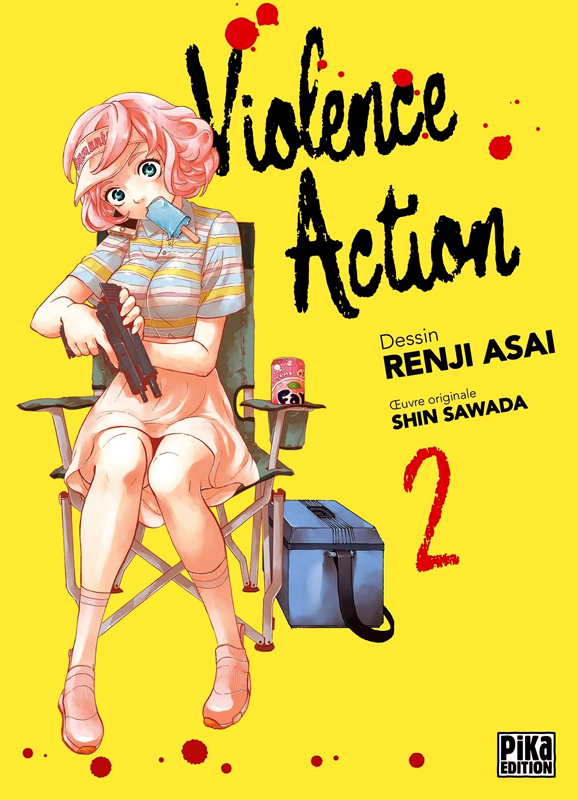  Violence action T2, manga chez Pika de Hajime, Asai