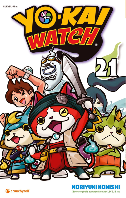  Yo-kai watch  T21, manga chez Crunchyroll de Konishi, Level-5