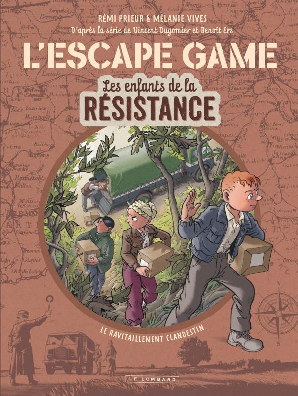 Les Enfants de la Résistance T2 : L'escape game - Le ravitaillement clandestin (0), bd chez Le Lombard de Vives, Prieur, Ers