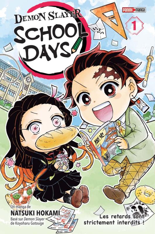  Demon slayer school days T1, manga chez Panini Comics de Hirumi, Gotouge