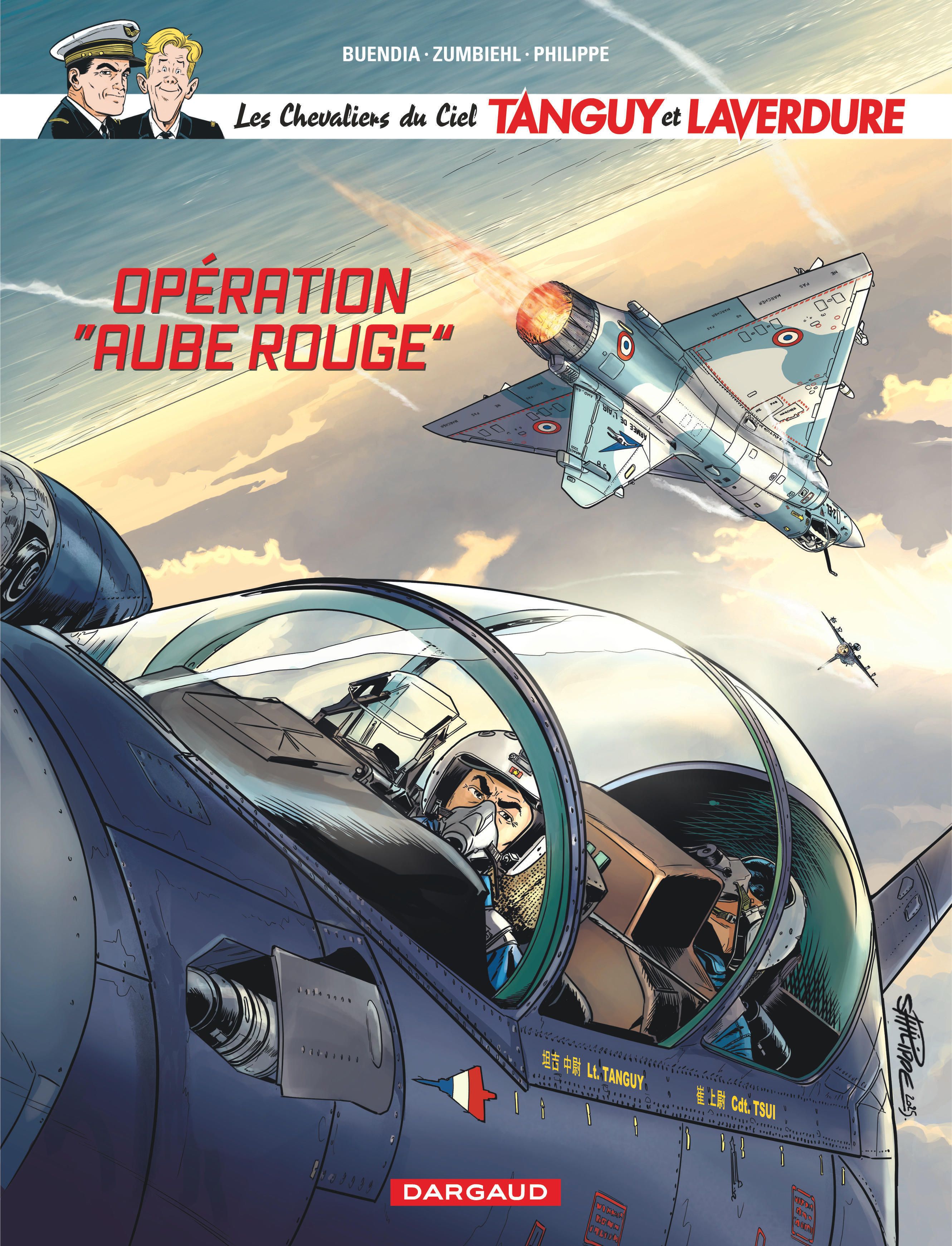  Tanguy et Laverdure T13 : Opération "aube rouge" (0), bd chez Dargaud de Buendia, Zumbiehl, Philippe, Le Capon, Formaggio