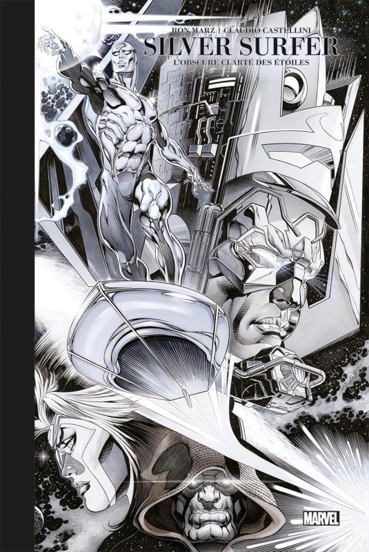 Silver Surfer  : L'obscure clarté des étoiles -  Edition spéciale en noir & blanc (0), comics chez Panini Comics de Marz, Castellini