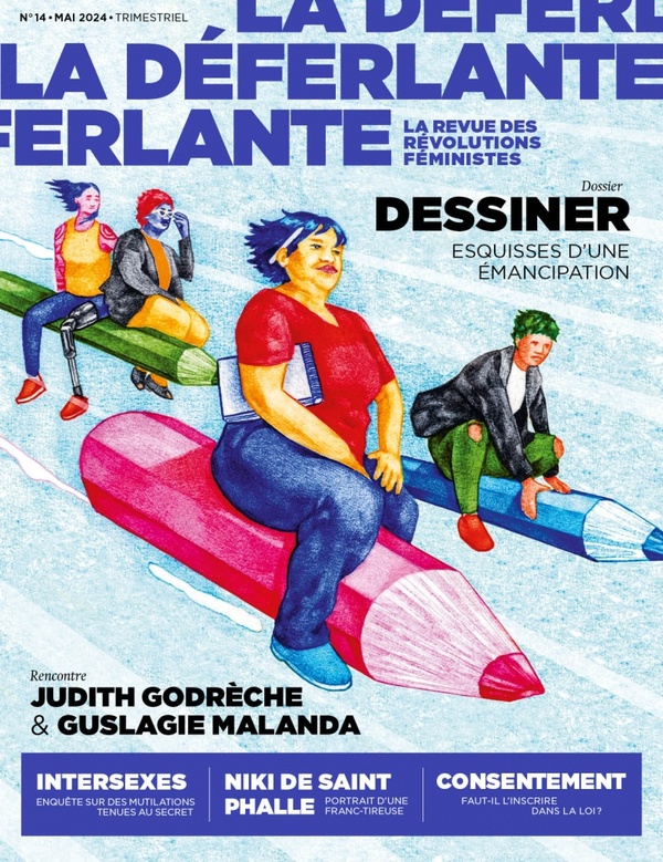 La Déferlante : la revue des révolutions féministes T14 : Dessiner : esquisses d'une émancipation (0), bd chez La déferlante de Lahoche, Panique