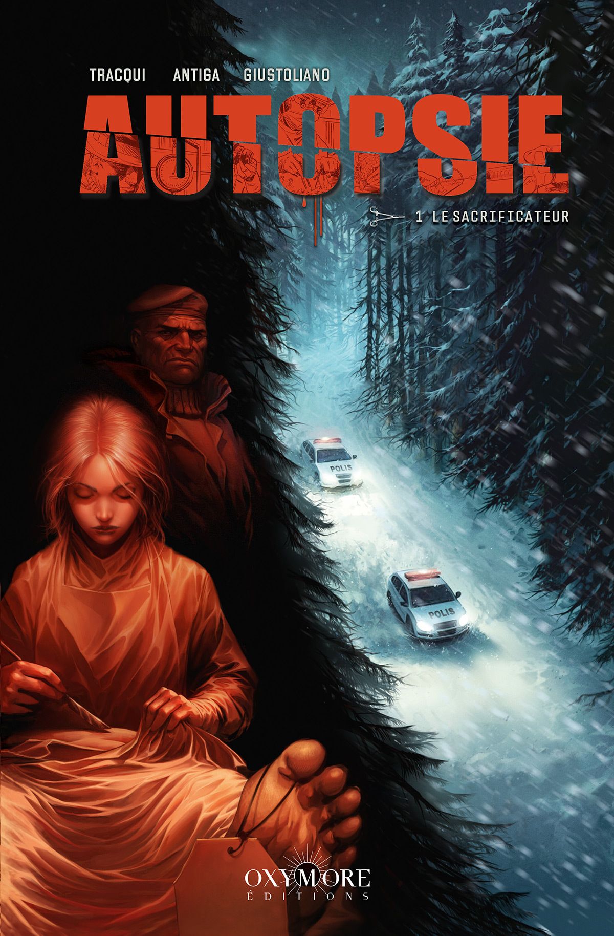  Autopsie T1 : Le scarificateur (0), bd chez Oxymore de Tracqui, Antiga, Follini, Giustoliano