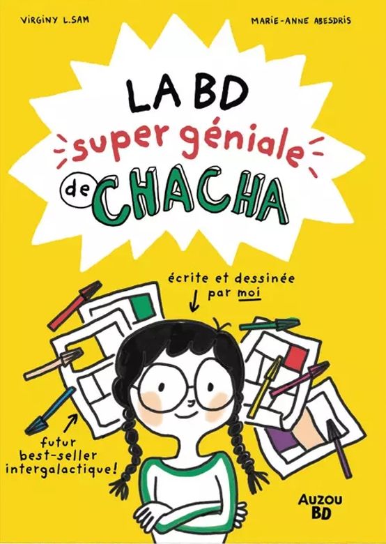 La BD super géniale de Chacha, bd chez Auzou de L.Sam, Abesdris