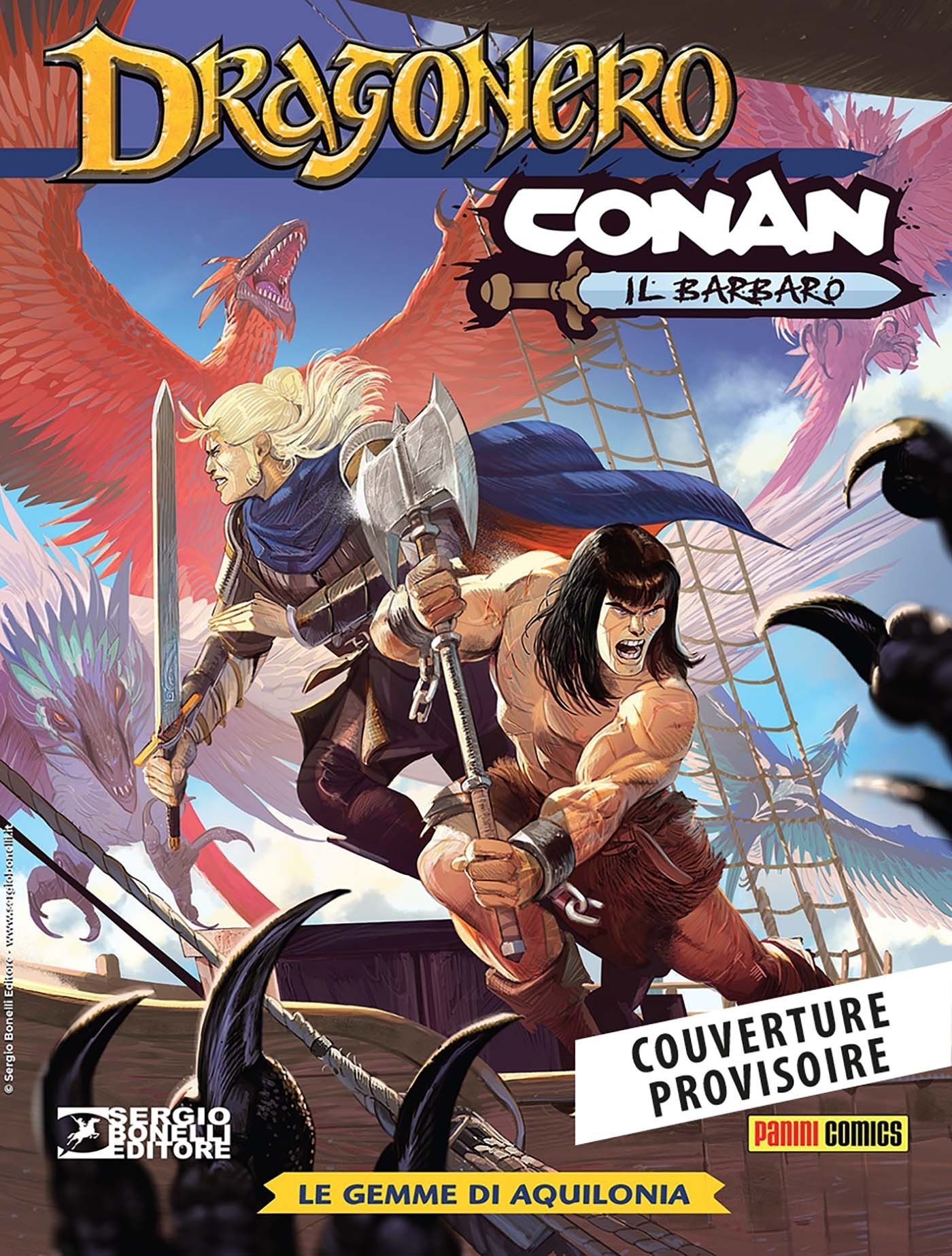 Conan/ Dragonero  : Les gemmes d'Aquilonie (0), comics chez Panini Comics de Vietti, Enoch, Nuti, Matteoni, Francescutto