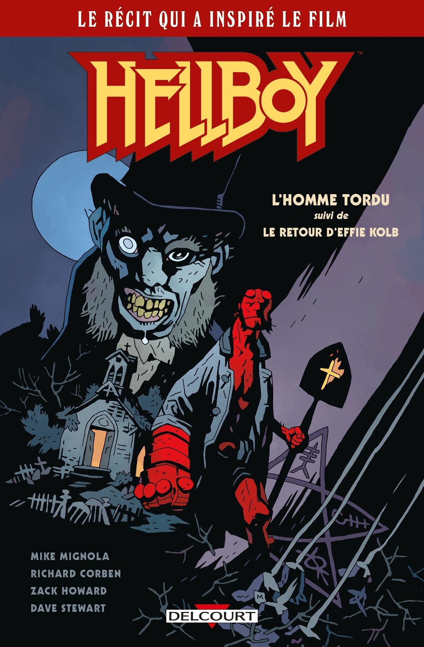 Hellboy  : L'homme tordu & Le retour d'Effie Kolb (0), comics chez Delcourt de Mignola, Howard, Corben, Stewart