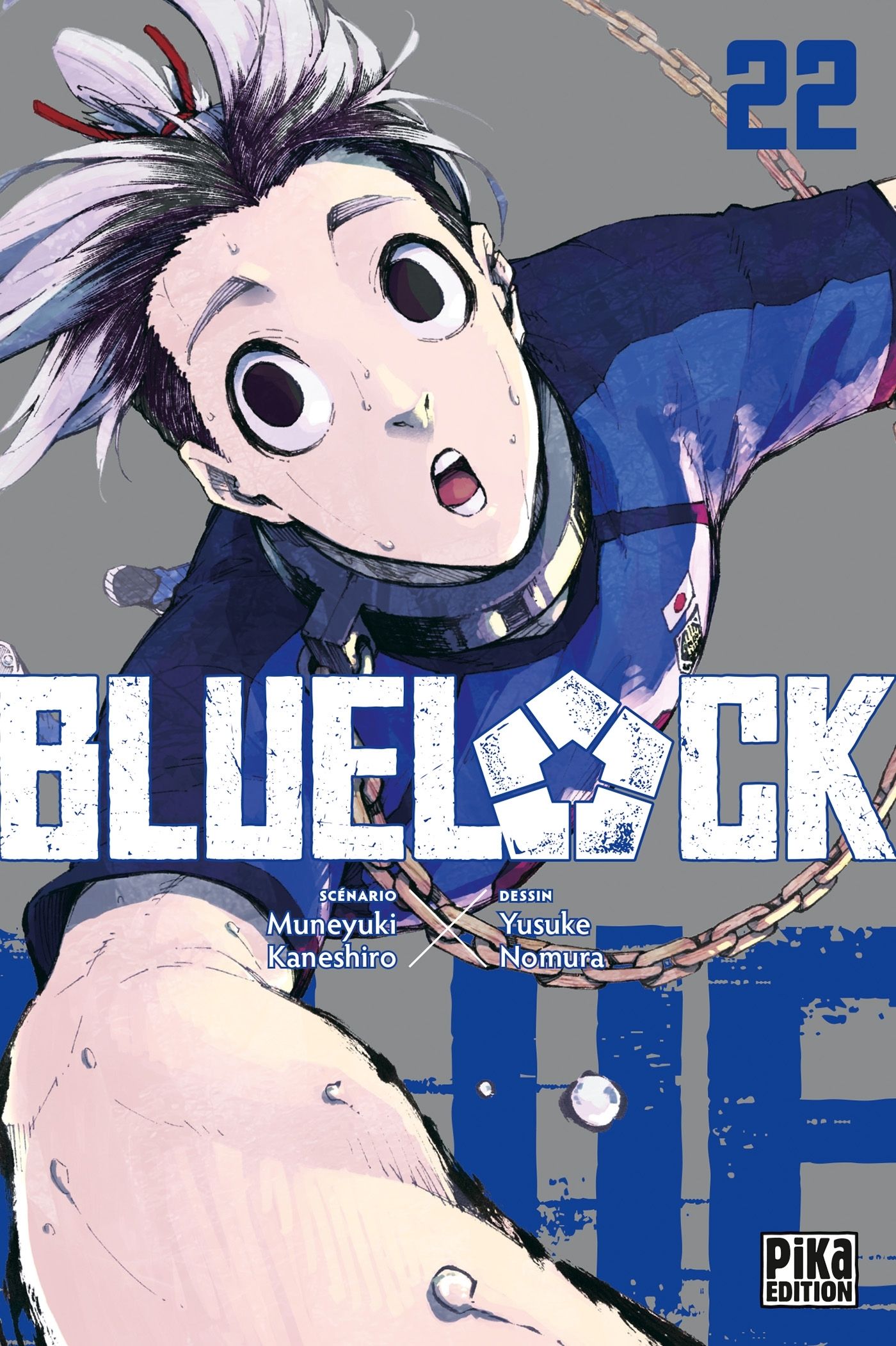  Blue lock T22, manga chez Pika de Kaneshiro, Nomura