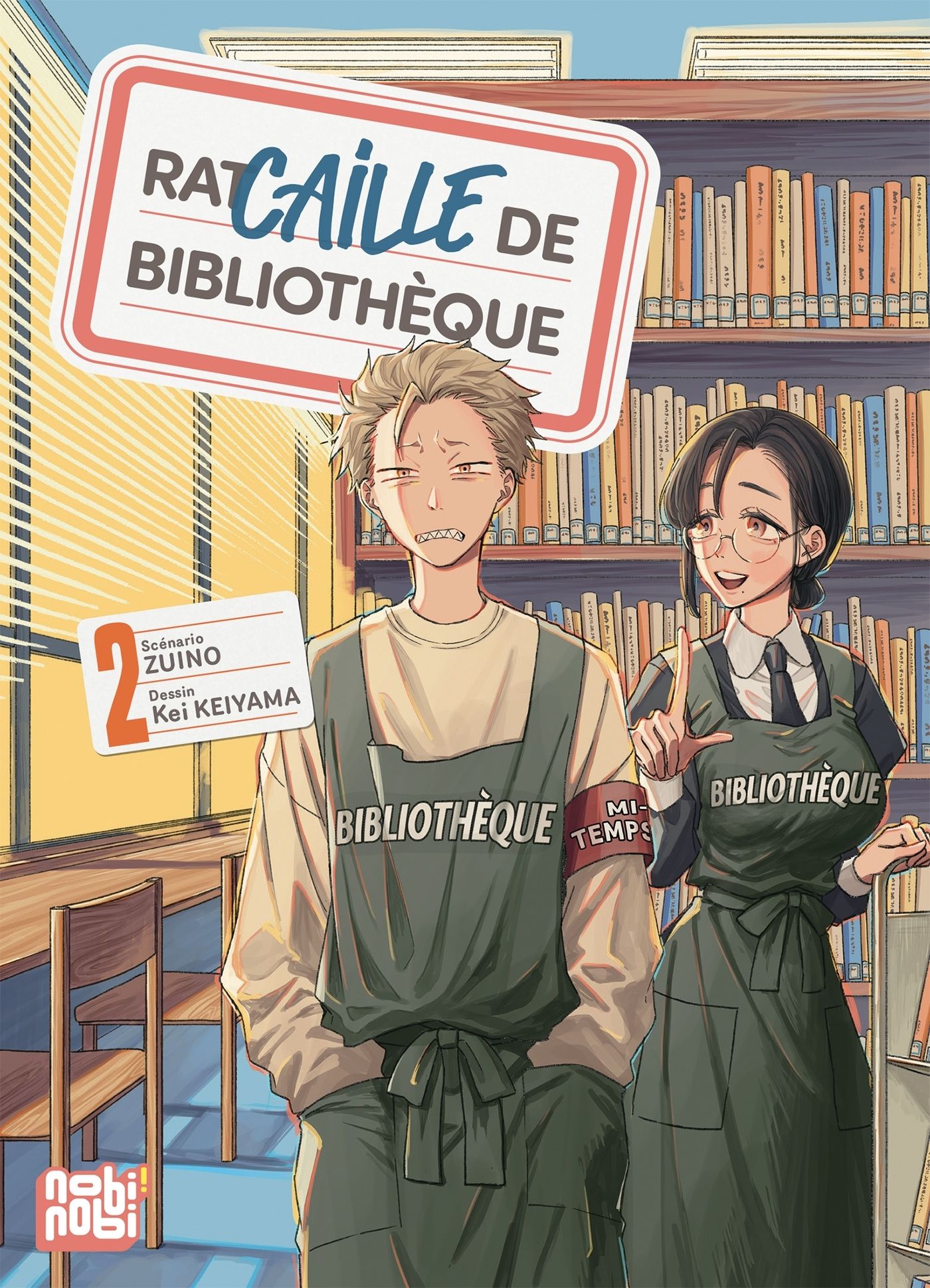  Racaille de bibliothèque T2, manga chez Nobi Nobi! de Zuino, Keiyama