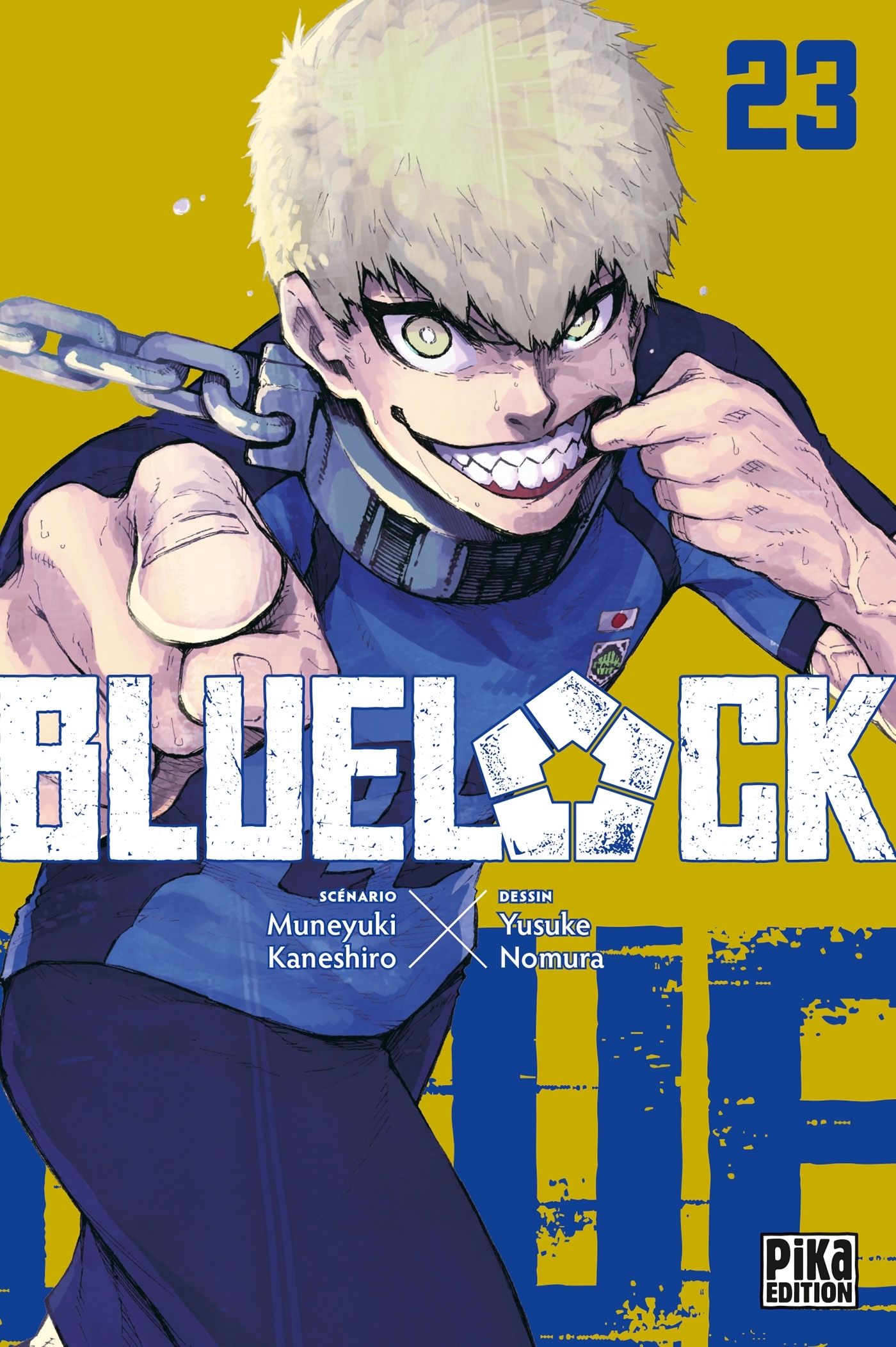  Blue lock T23, manga chez Pika de Kaneshiro, Nomura