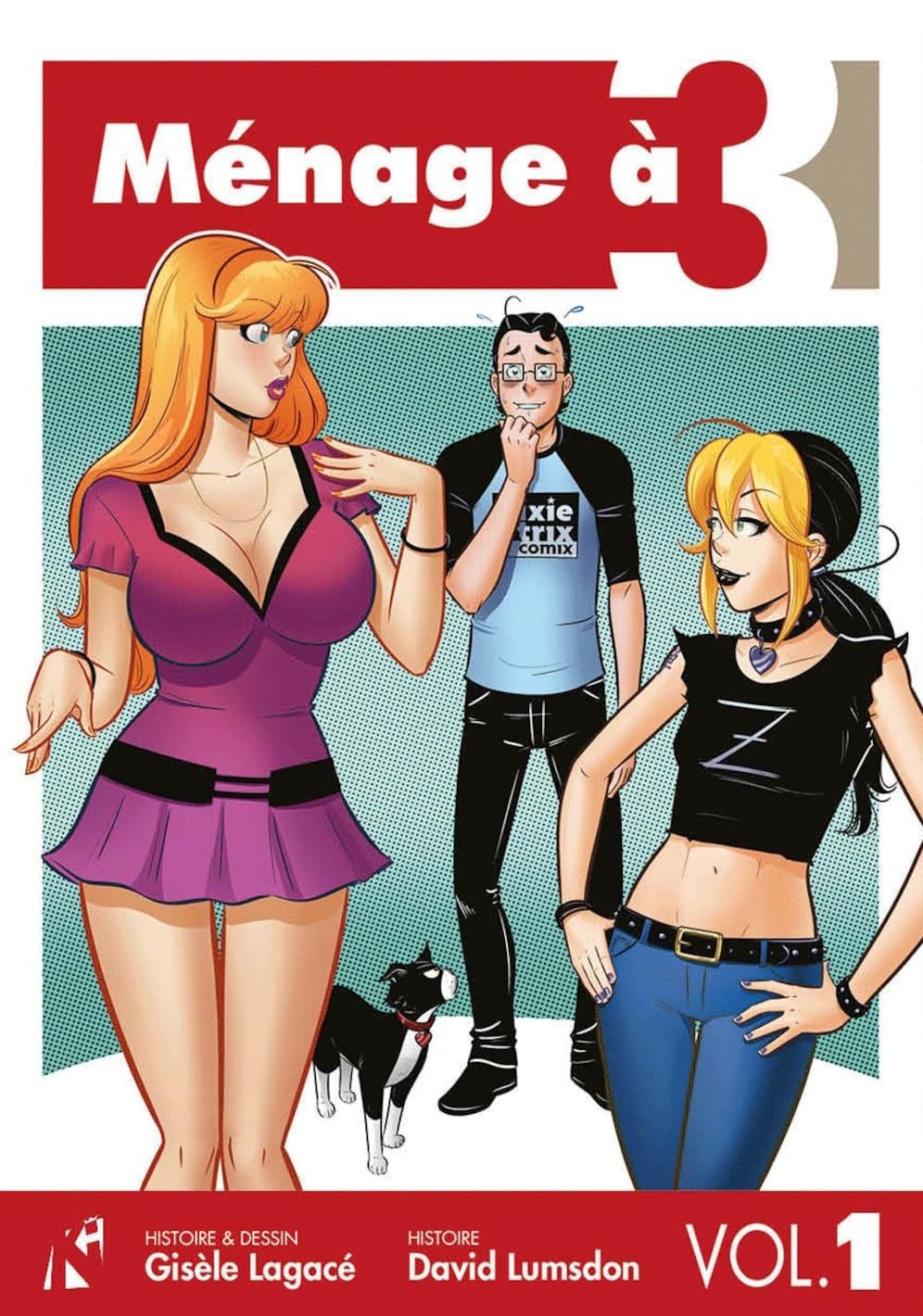  Ménage à 3 T1, comics chez Komics Initiative de Lagacé, Lumsdon