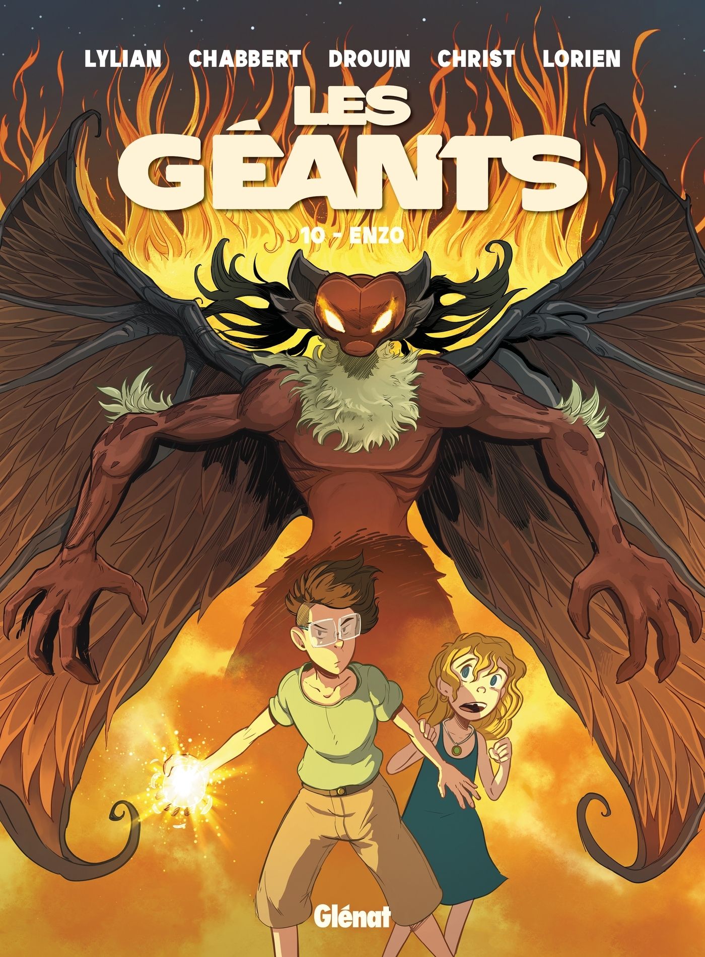 Les Géants T10 : Enzo (0), bd chez Glénat de Lylian, Chabbert, Drouin, Christ, Aureyre