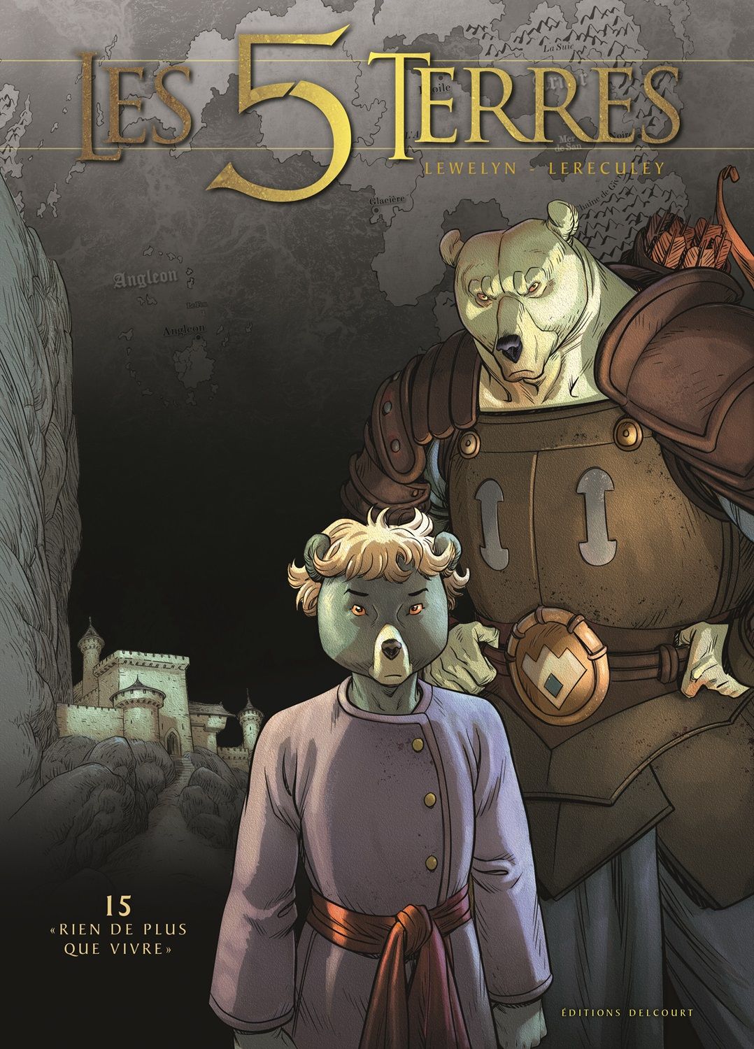 Les 5 terres – cycle 3, T15 : Rien de plus que vivre (0), bd chez Delcourt de Lewelyn, Lereculey, Martinos