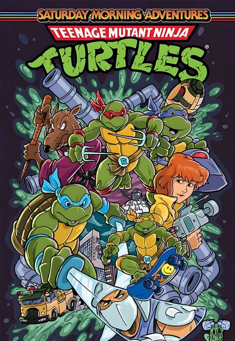  Teenage Mutant Ninja Turtles Saturday Morning Adventures  T2, comics chez Vestron de Burnham, Lattie, Schoening