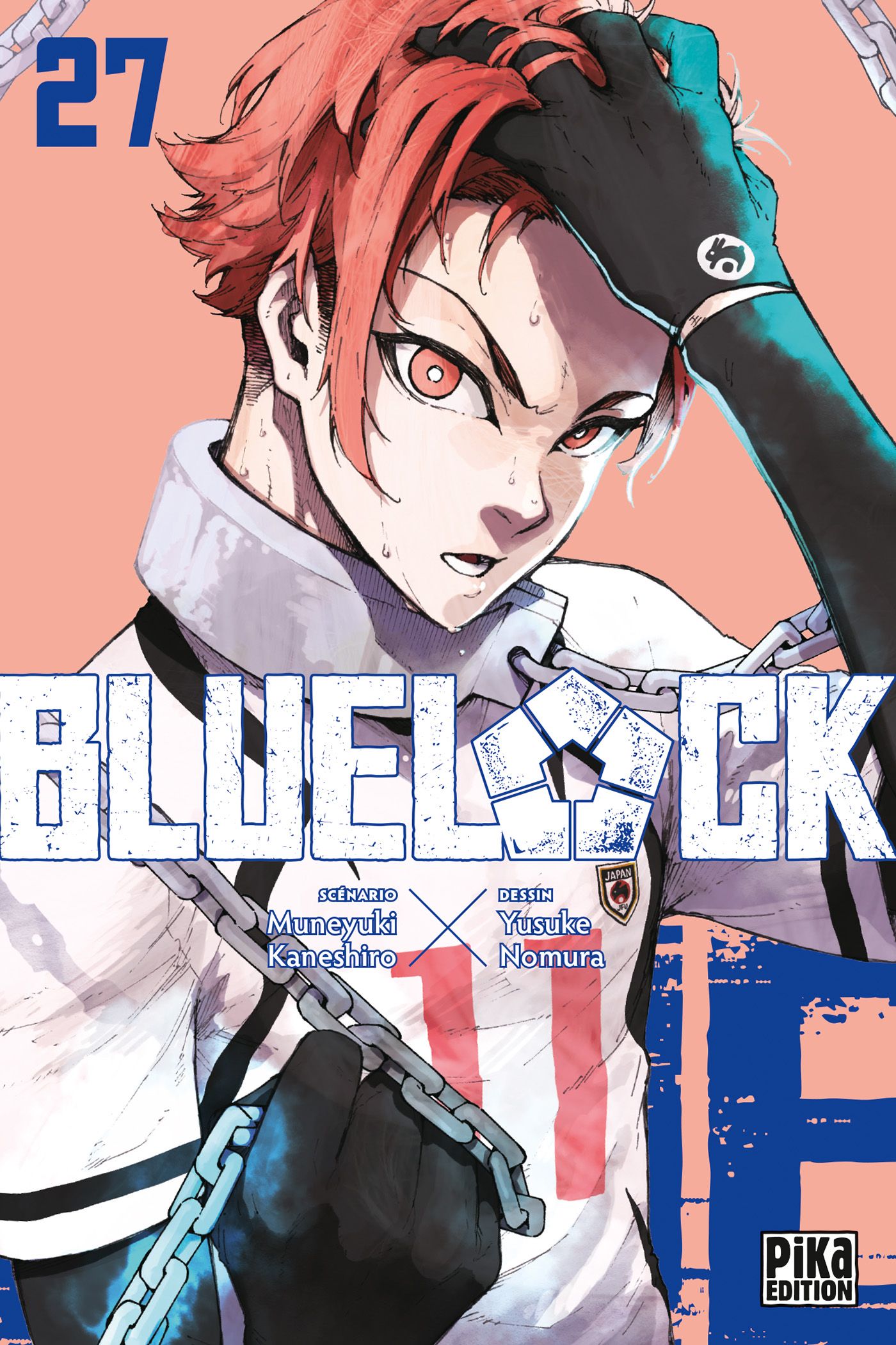  Blue lock T27, manga chez Pika de Kaneshiro, Nomura