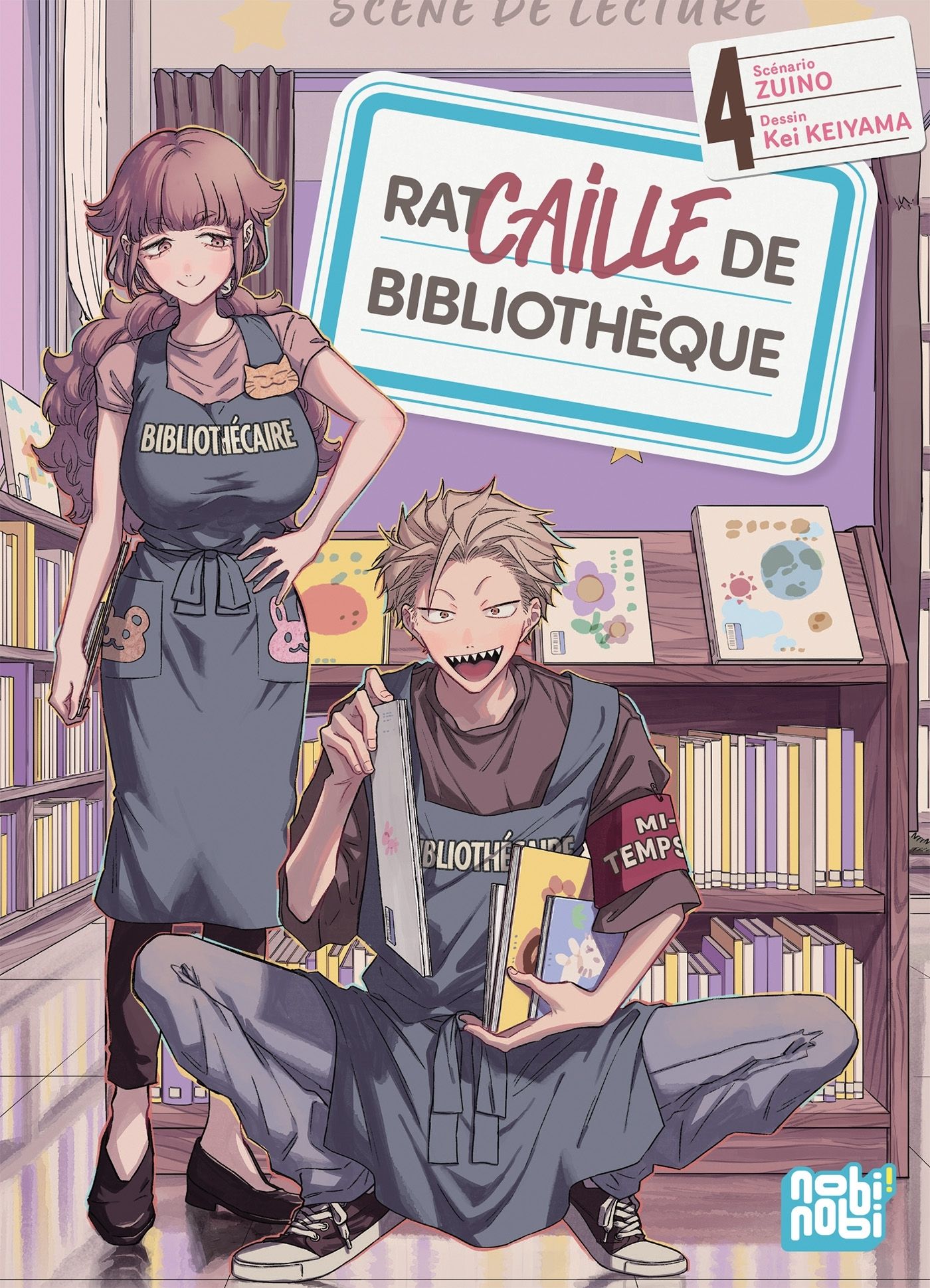 Racaille de bibliothèque T4, manga chez Nobi Nobi! de Zuino, Keiyama
