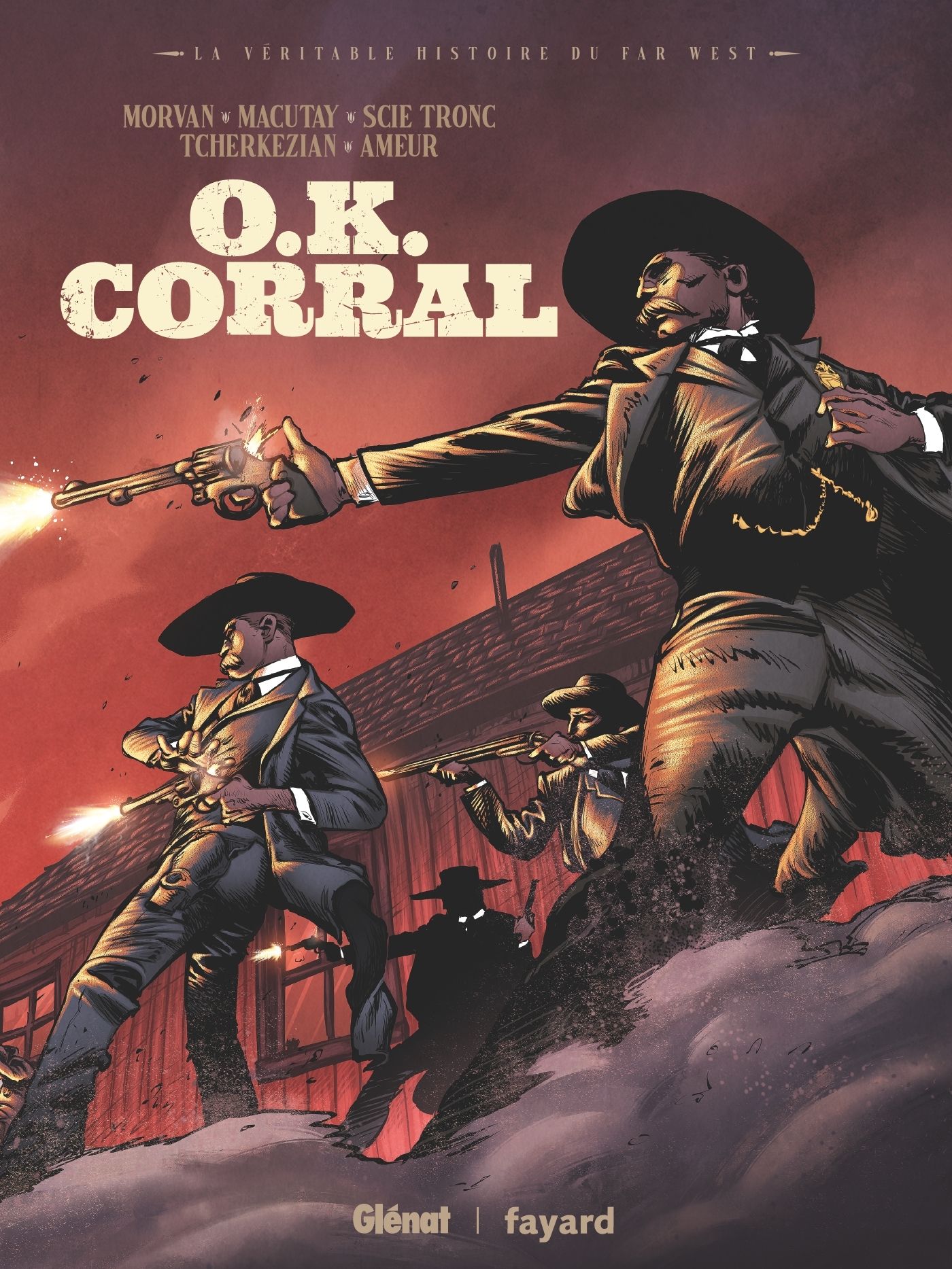 O.K. Corral, bd chez Glénat de Morvan, Macutay, Tcherkézian, Scietronc, Ameur