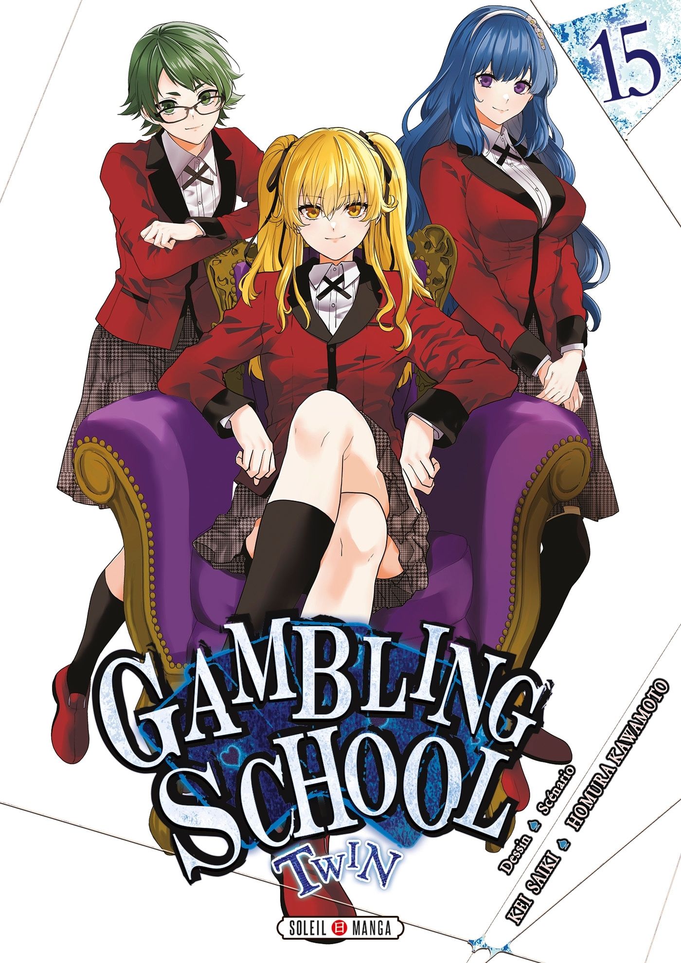  Gambling school twin T15, manga chez Soleil de Kawamoto, Saiki