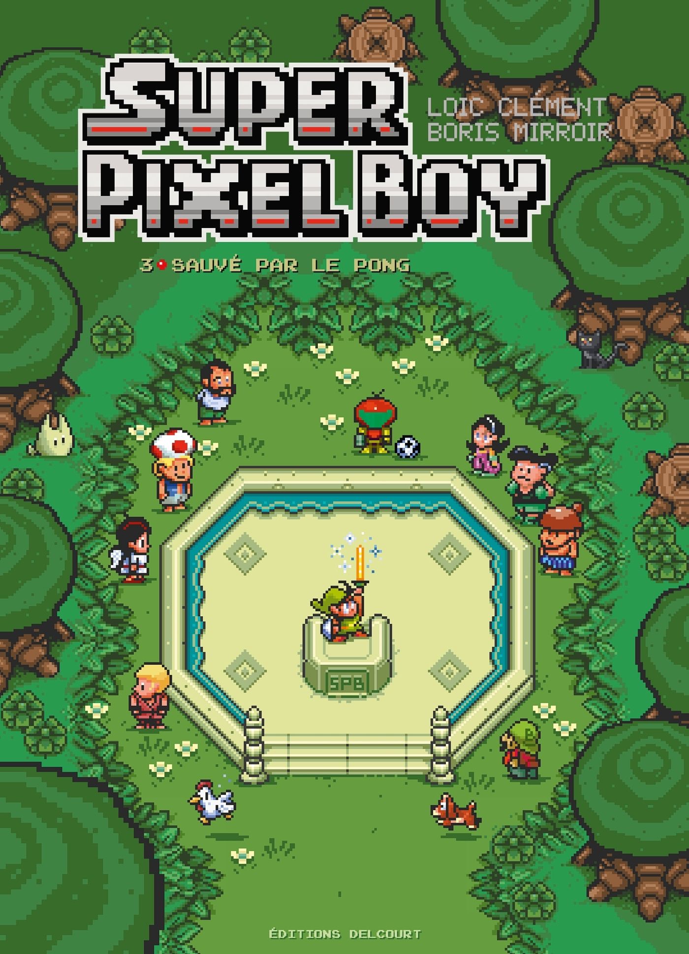  Super pixel boy T3 : Sauvé par le pong (0), bd chez Delcourt de Clément, Mirroir