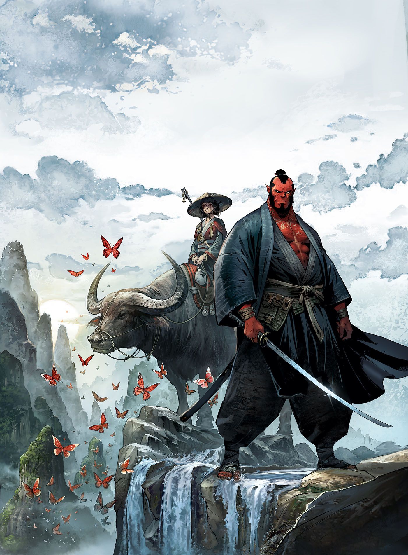  Terres d'Ynuma  T1 : Samourai rouge (0), bd chez Soleil de Jarry, Vax, Powell