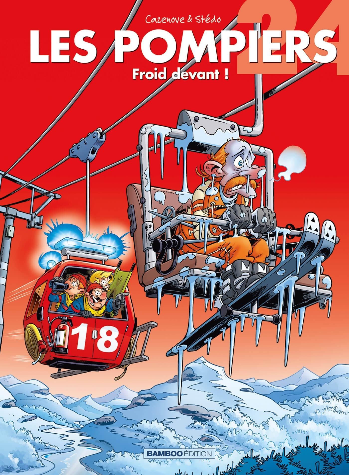 Les pompiers T24 : Froid devant (0), bd chez Bamboo de Cazenove, Stédo, Favrelle