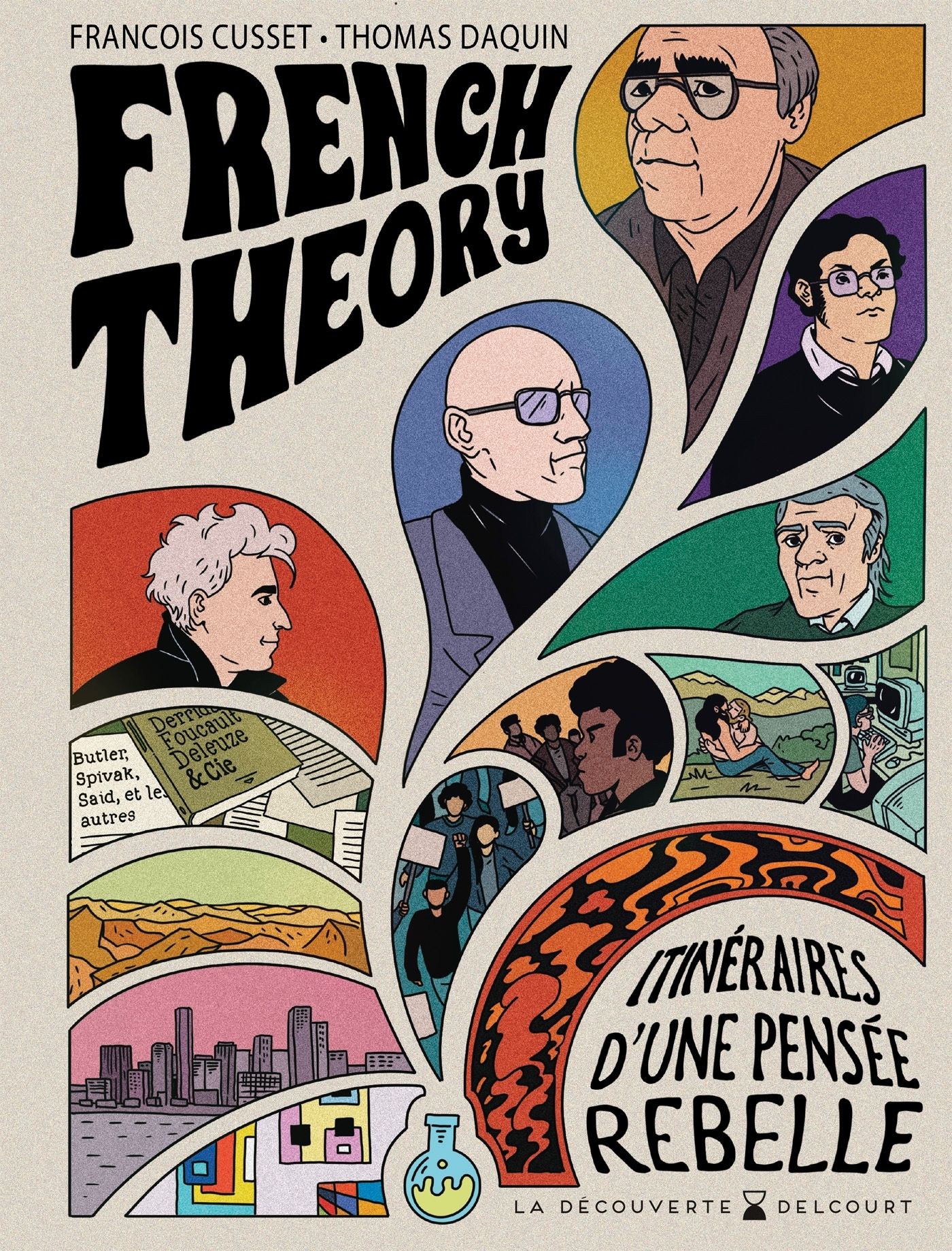 French theory : Itinéraires d'une pensée rebelle (0), bd chez Delcourt de Cusset, D.