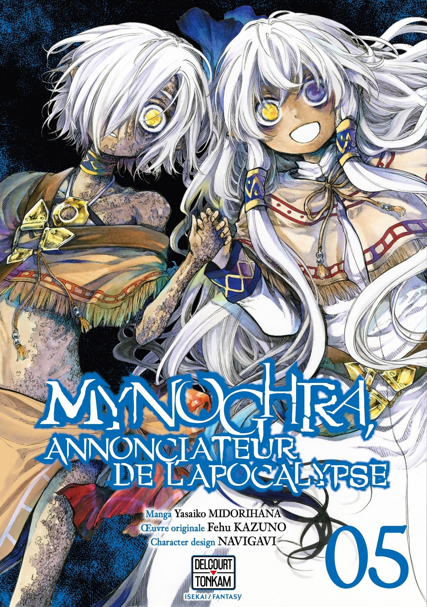  Mynoghra, annonciateur de l’apocalypse T5, manga chez Delcourt Tonkam de Kazuno, Midorihana, Gomi