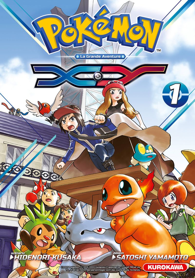  Pokémon XY – Edition double, T1, manga chez Kurokawa de Kusaka, Yamamoto