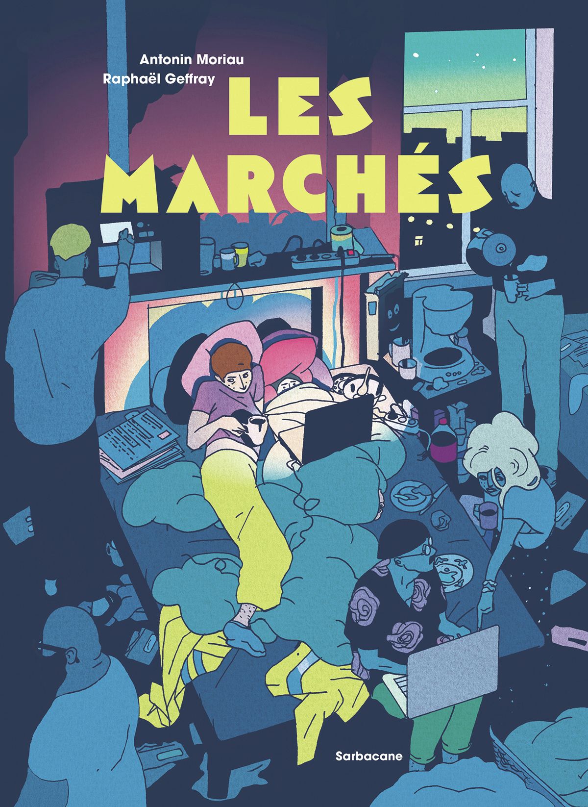 Les Marchés, bd chez Sarbacane de Moriau, Geffray