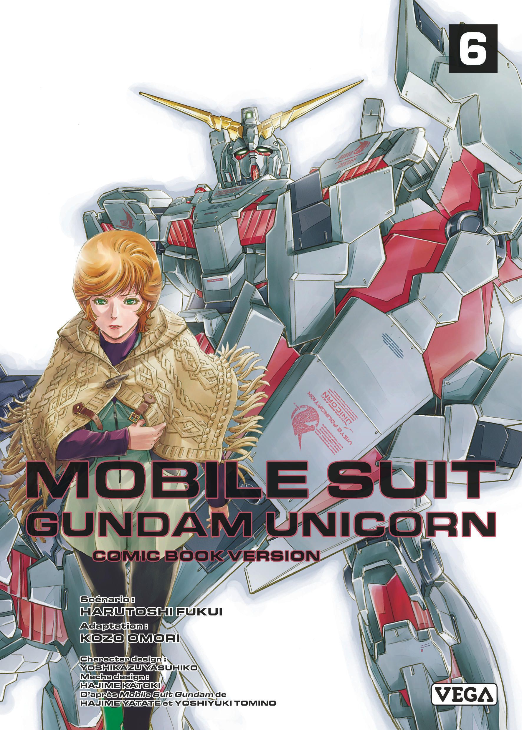  Mobile Suit Gundam Unicorn T6, manga chez Vega de Harutoshi, Yasuhiko, Omori