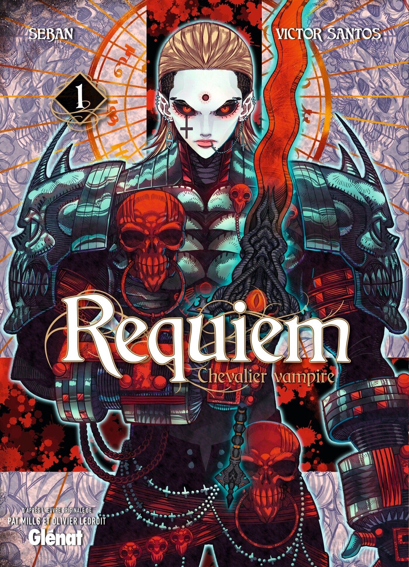  Requiem, chevalier vampire T1, manga chez Glénat de Mills, Ledroit, Santos, Seban
