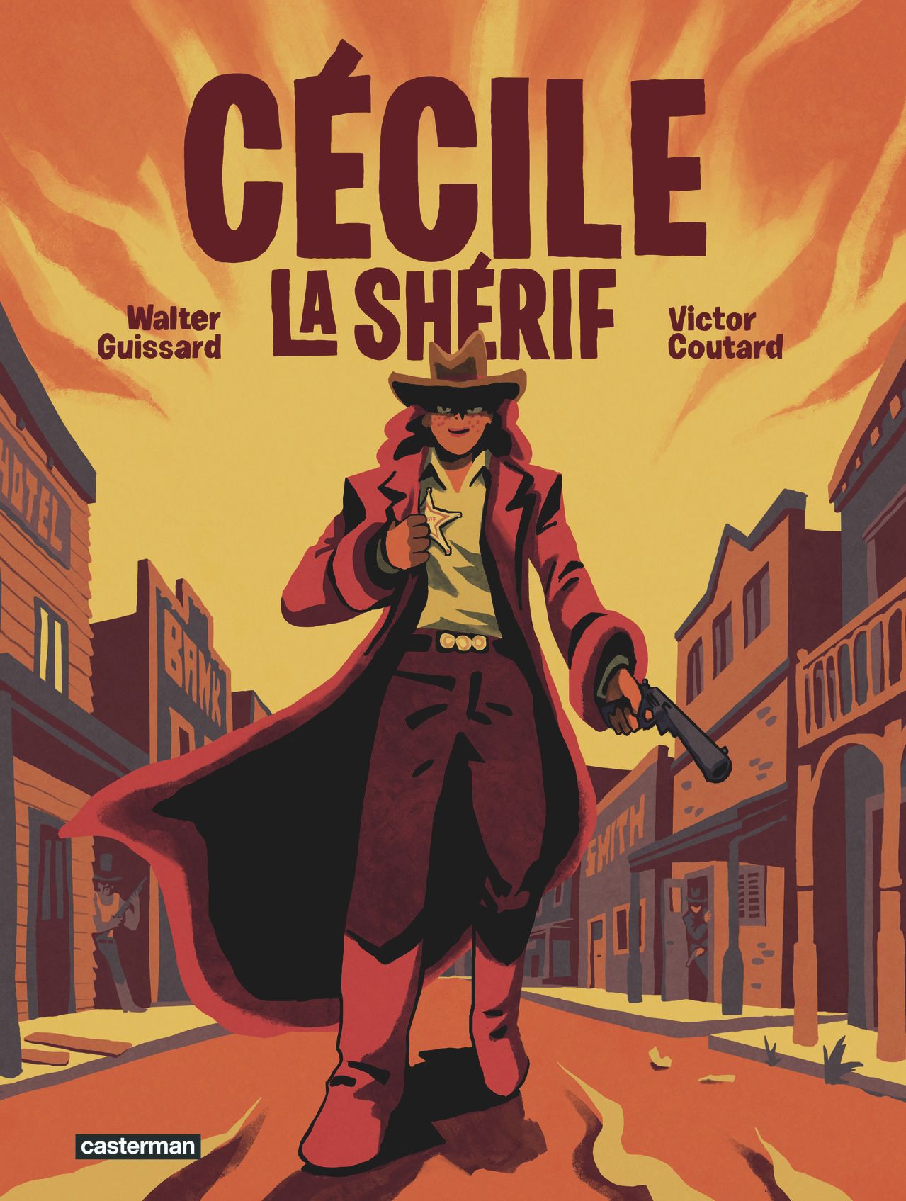 Cécile la shérif, bd chez Casterman de Coutard, Guissard