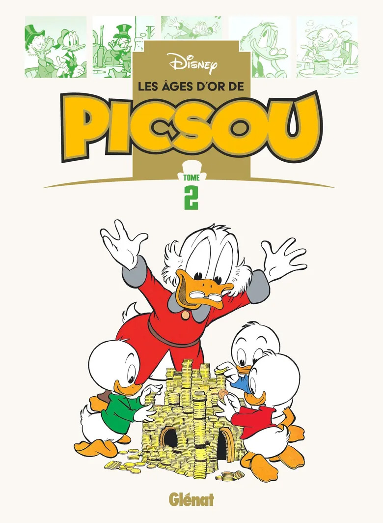 Les Âges d'or de Picsou T2, bd chez Glénat de Rosa